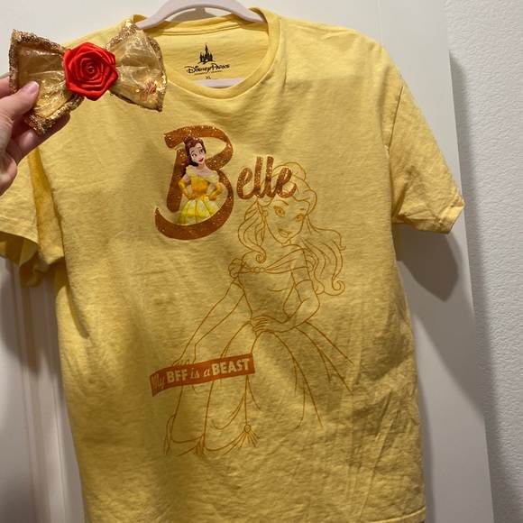 Disney Belle Shirt & Light Up Bow - Picture 1 of 8